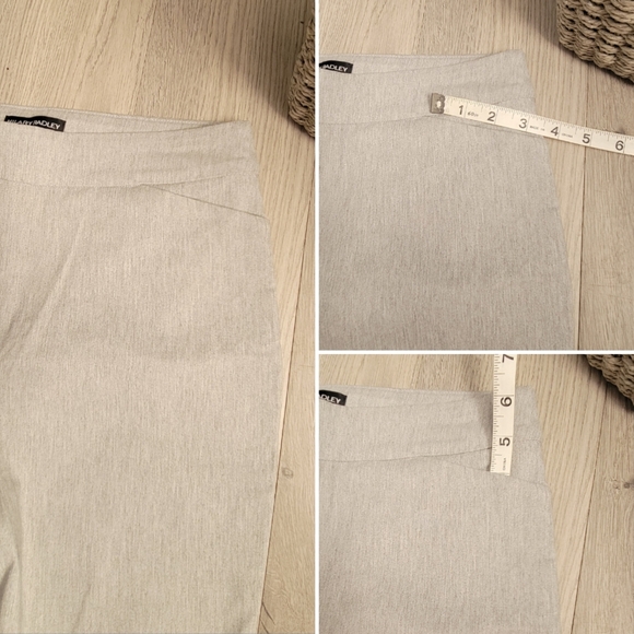 Hilary Radley Light Gray Full-Length Straight Leg Trouser Pants, Women (XS) NWT - Picture 8 of 14
